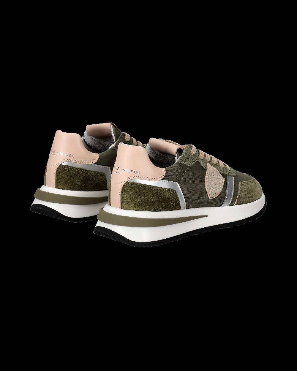 Philippe Model Sneaker basse Tropez 2.1 donna - verde militare e rosa Nuovo