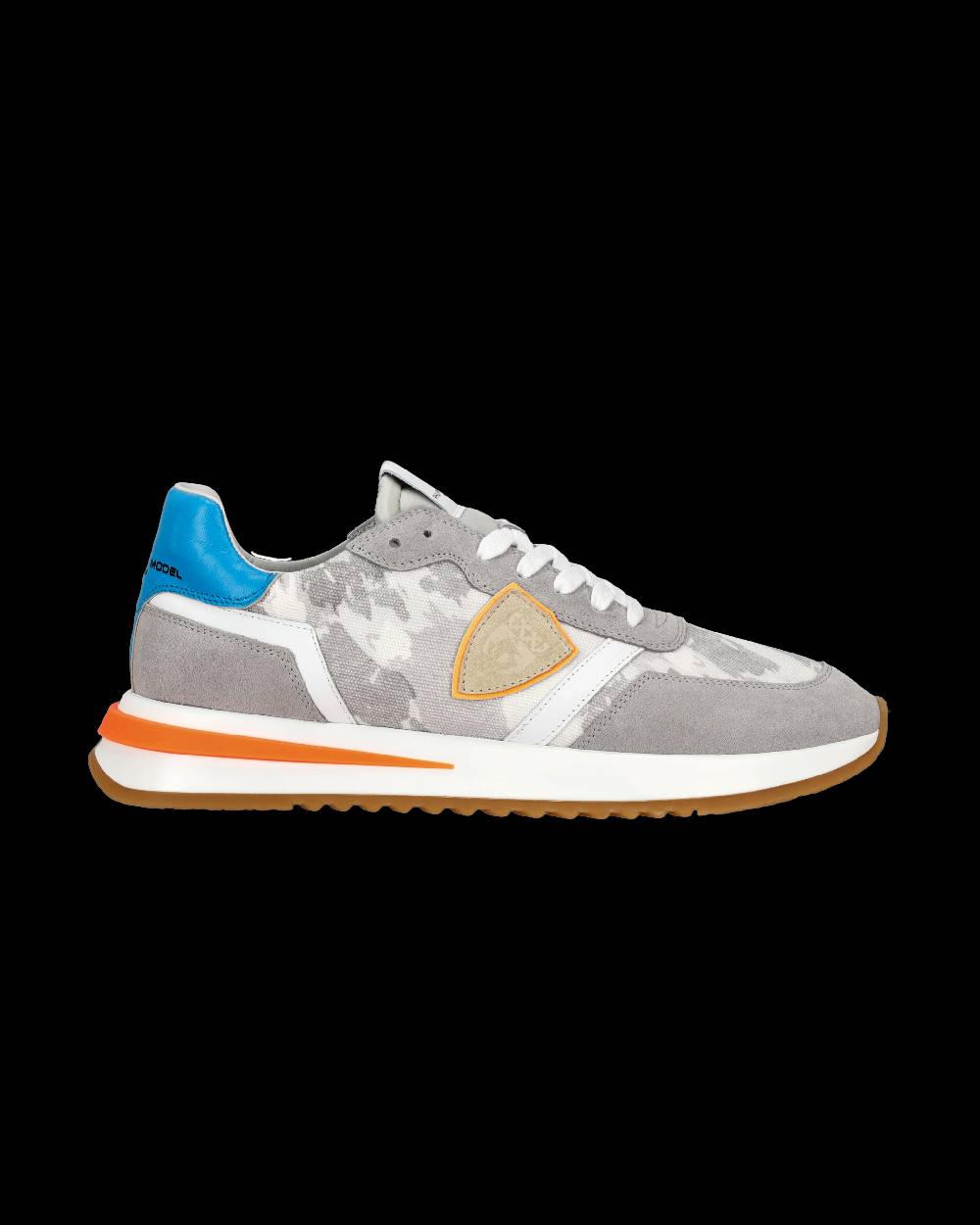 Philippe Model Sneaker bassa Tropez 2.1 uomo - grigio, bianco e arancio Spedizione Gratuita
