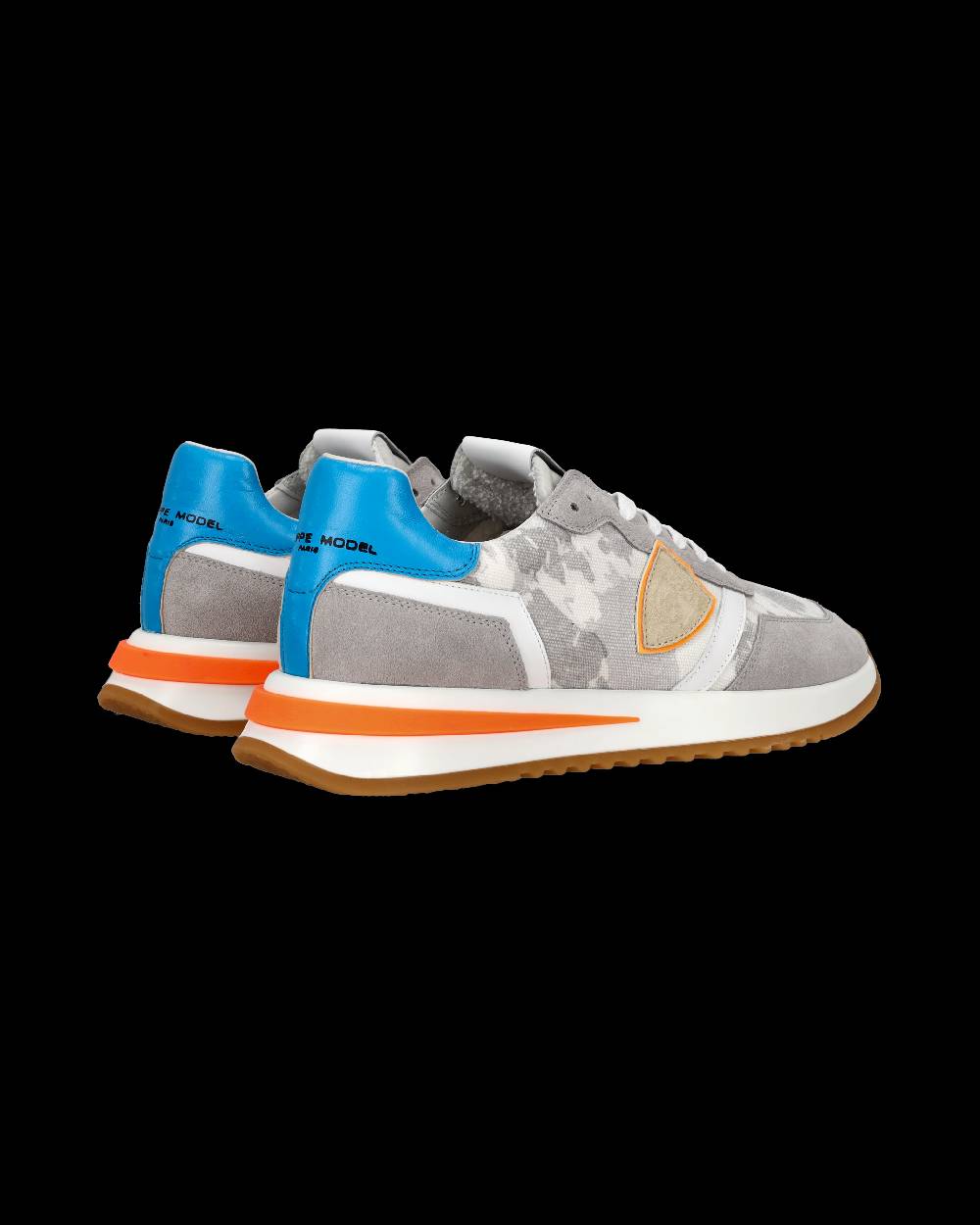 Philippe Model Sneaker bassa Tropez 2.1 uomo - grigio, bianco e arancio Spedizione Gratuita