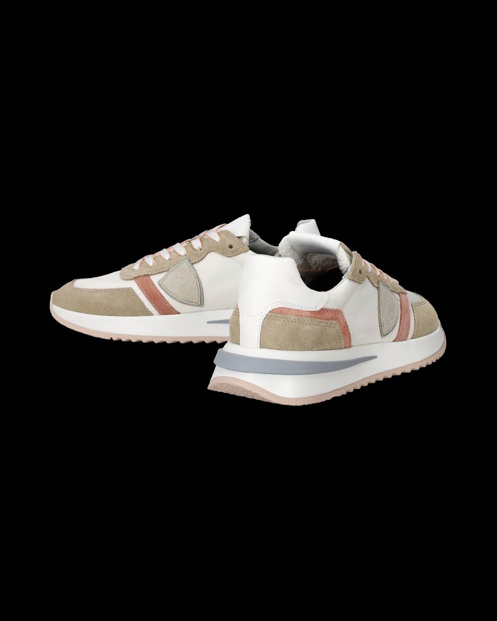 Philippe Model Sneakers Tropez 2.1 da Donna Bianche in Tessuto Tecnico Consegna Veloce