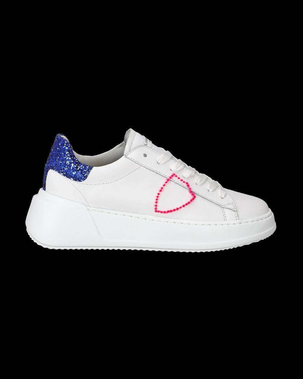 Philippe Model Sneaker basse Tres Temple donna - bianco e bluette Promozione Limitata