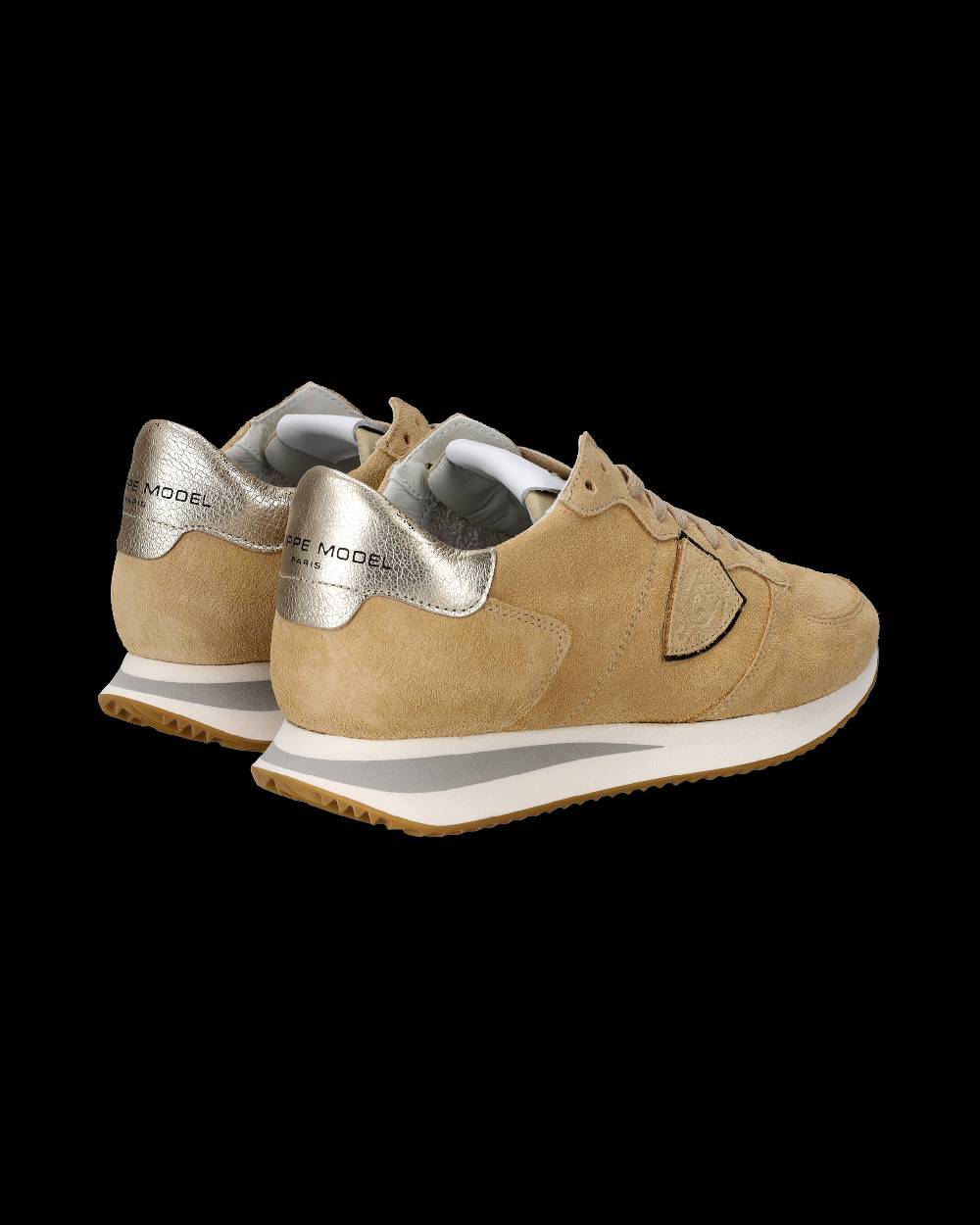 Philippe Model Sneakers Trpx da Donna Beige in Pelle Scamosciata Shopping Online