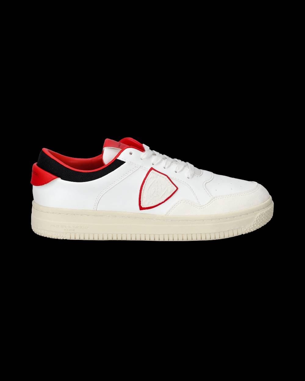 Philippe Model Sneakers Lyon da Uomo Bianche e Rosse in Pelle Riciclata Prezzo Ridotto