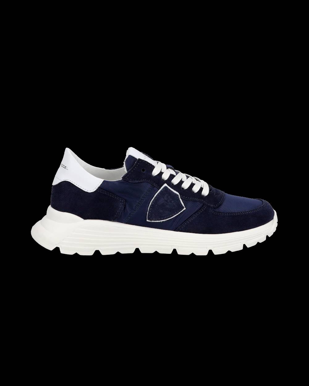 Philippe Model Junior Tropez Low-Top Sneakers in Leather, Blue Economico