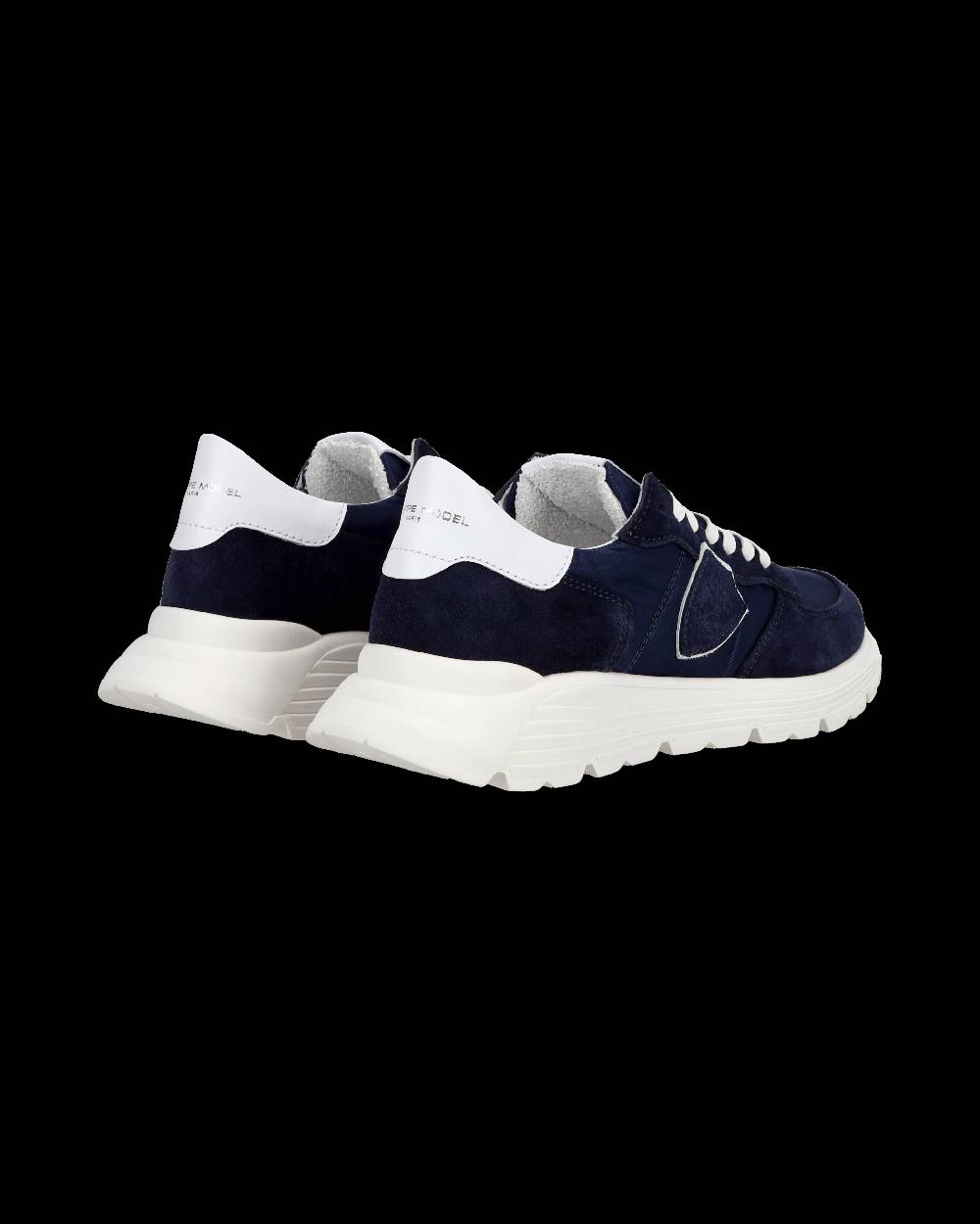Philippe Model Junior Tropez Low-Top Sneakers in Leather, Blue Economico