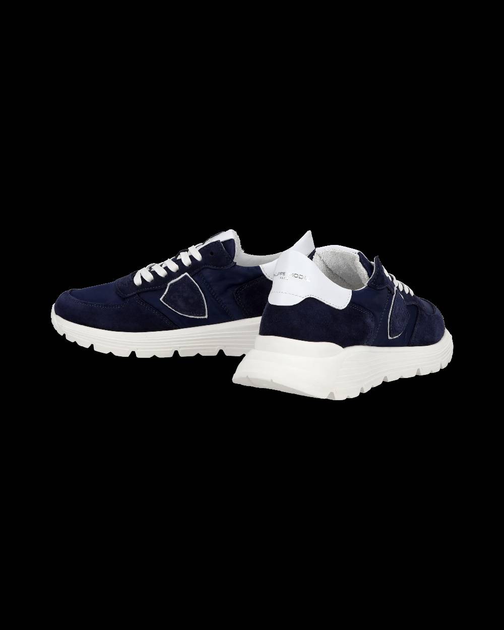 Philippe Model Junior Tropez Low-Top Sneakers in Leather, Blue Economico