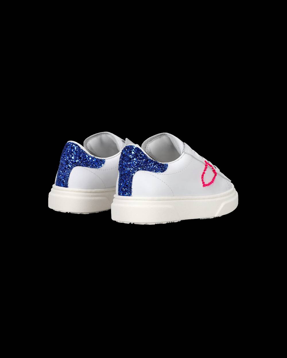 Philippe Model Scarpe da Bambini Temple Bianche e Blu in Pelle Saldi