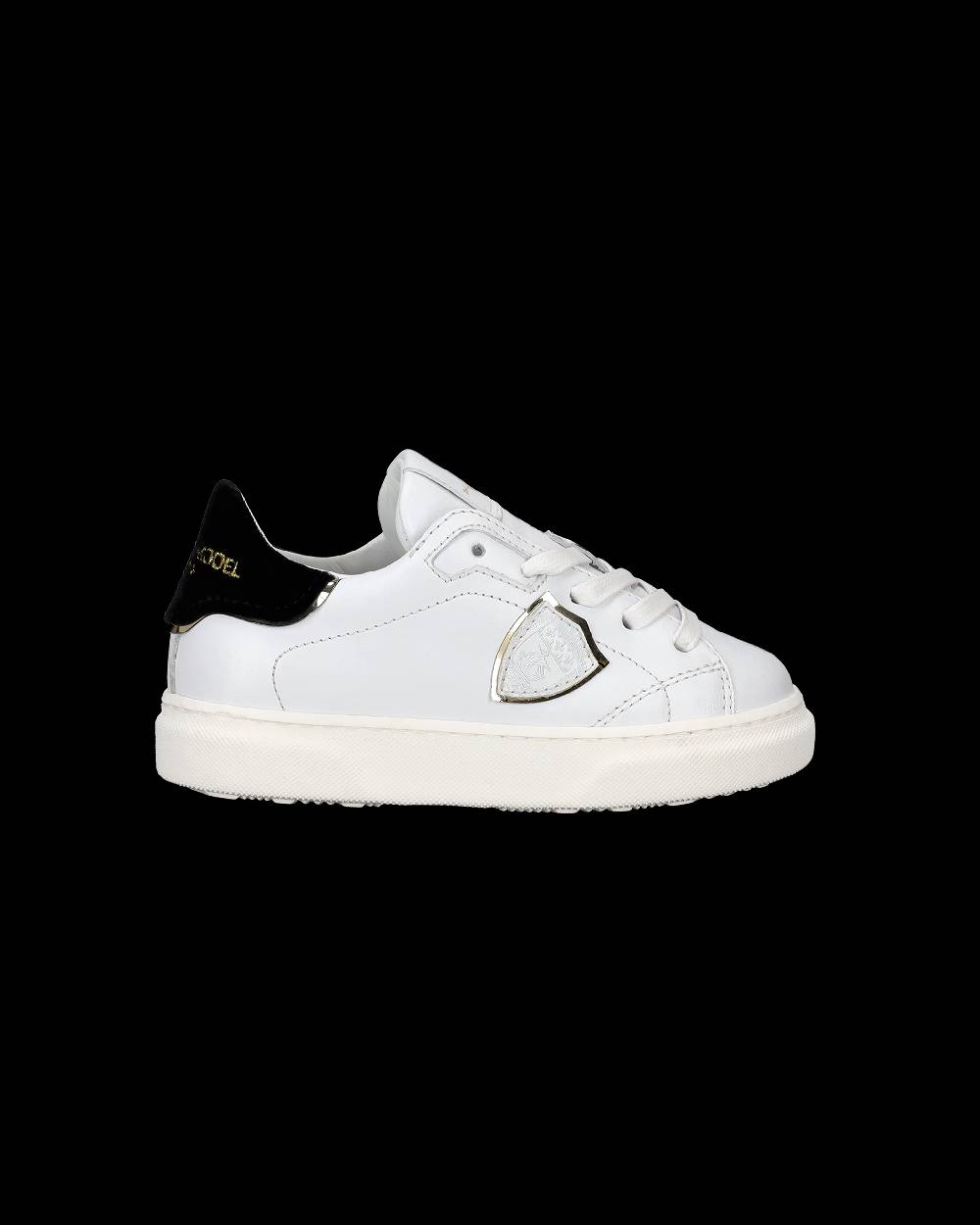 Philippe Model Scarpe da Bambini Temple Bianche e Nere in Pelle Hotsell