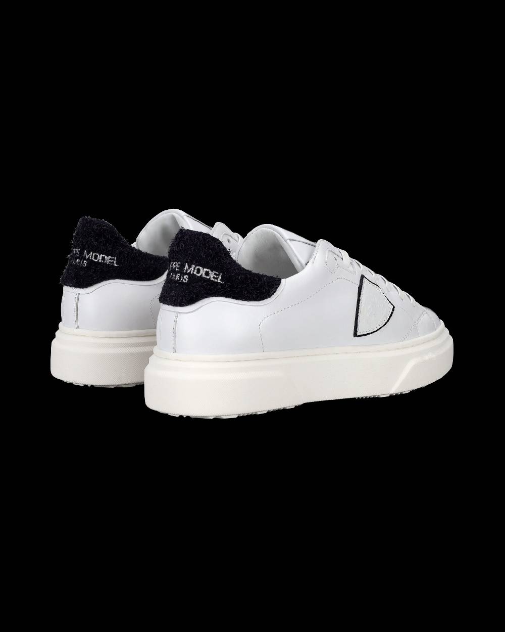 Philippe Model Sneakers Temple da Bambini Bianche e Blu in Pelle Vendita Calda