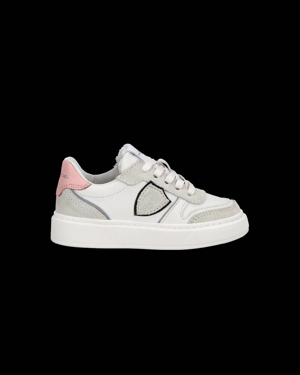 Philippe Model Baby Nice Low-Top Sneakers in Leather, Brown Blue Moda