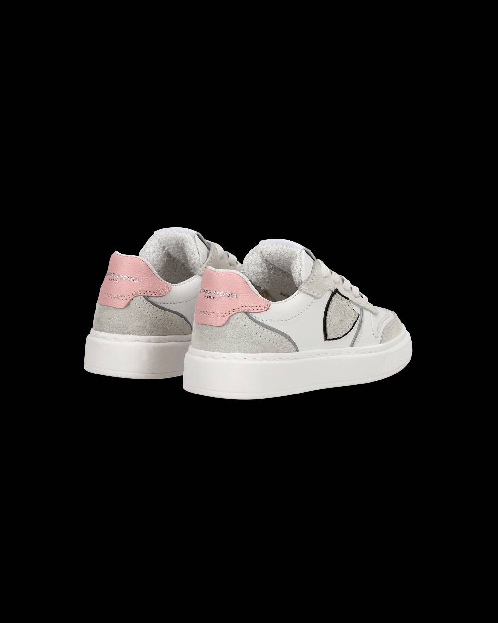 Philippe Model Baby Nice Low-Top Sneakers in Leather, Brown Blue Moda
