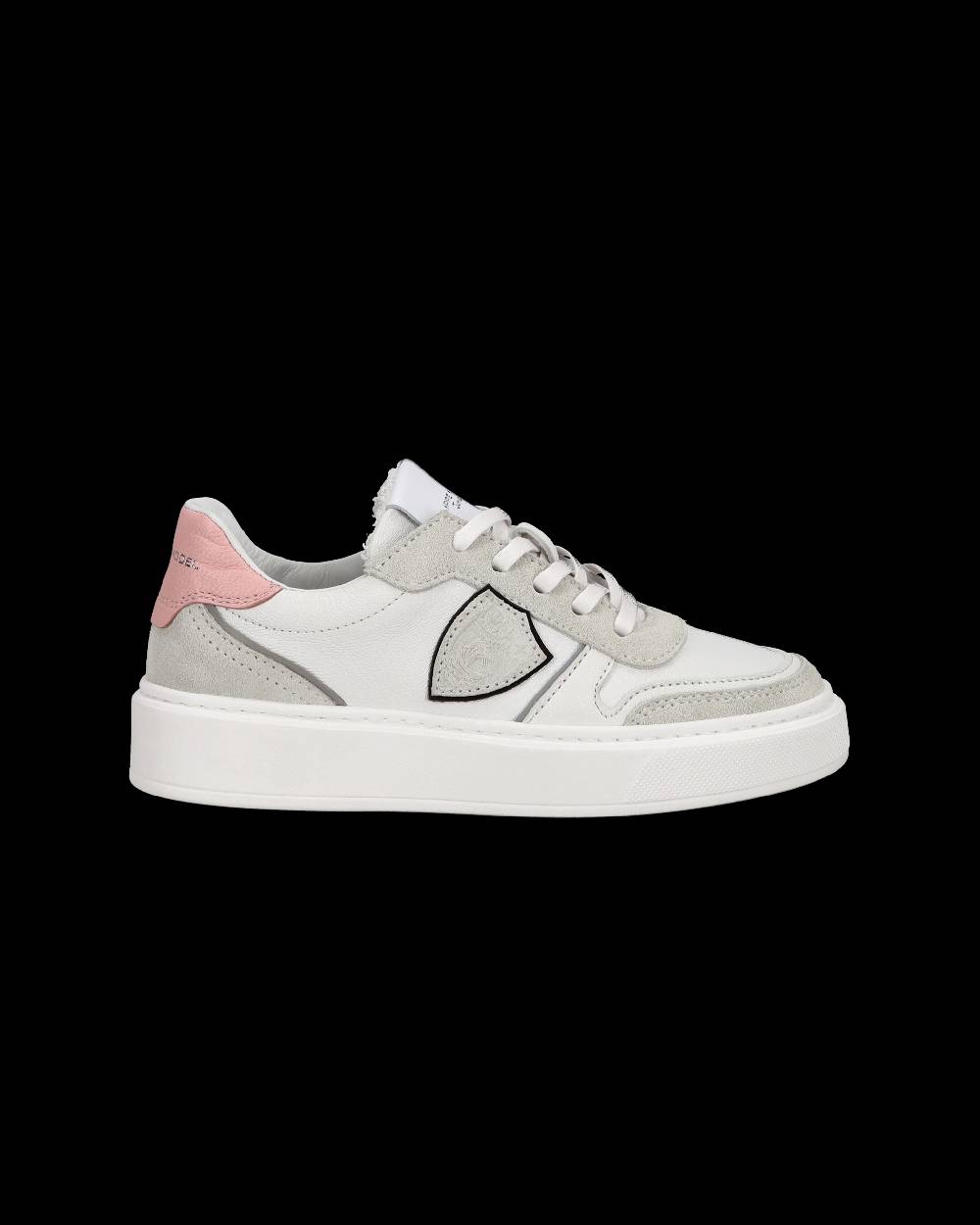 Philippe Model Junior Nice Low-Top Sneakers in Leather, Brown Blue 2025