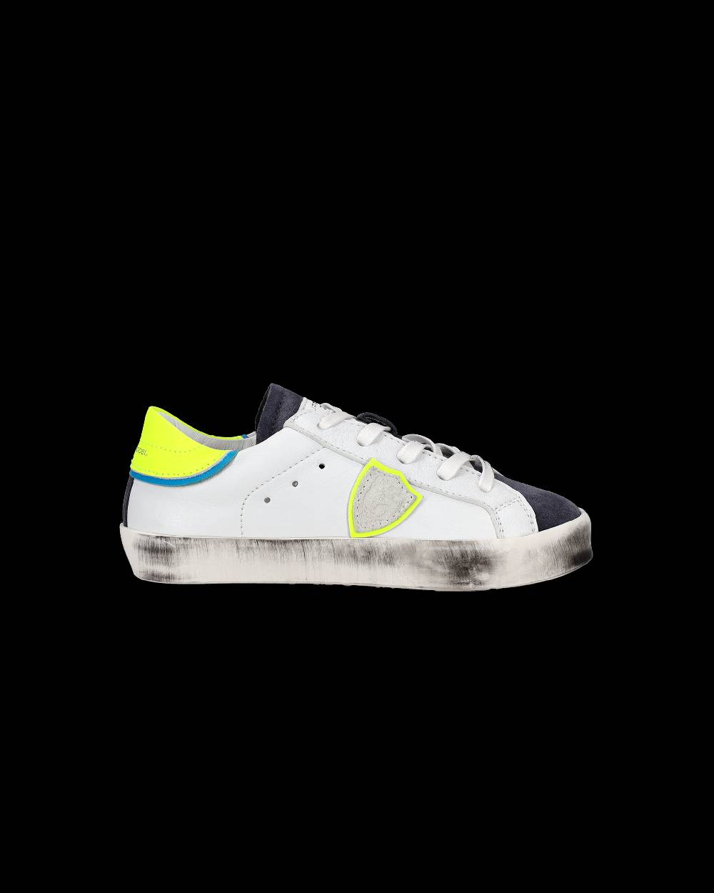 Philippe Model Scarpe da Bambini Prsx Bianche e Gialle in Pelle Italia