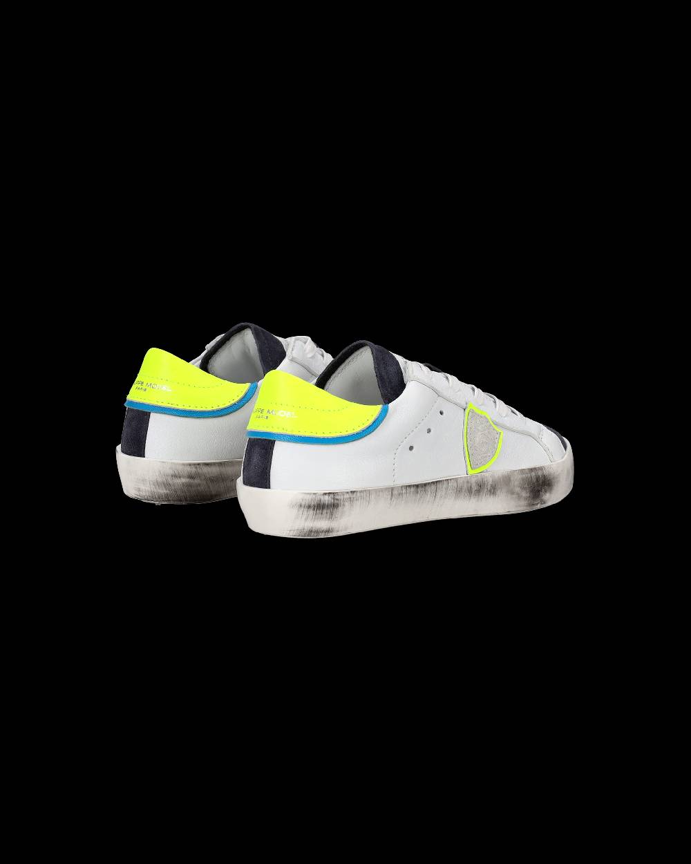 Philippe Model Scarpe da Bambini Prsx Bianche e Gialle in Pelle Italia
