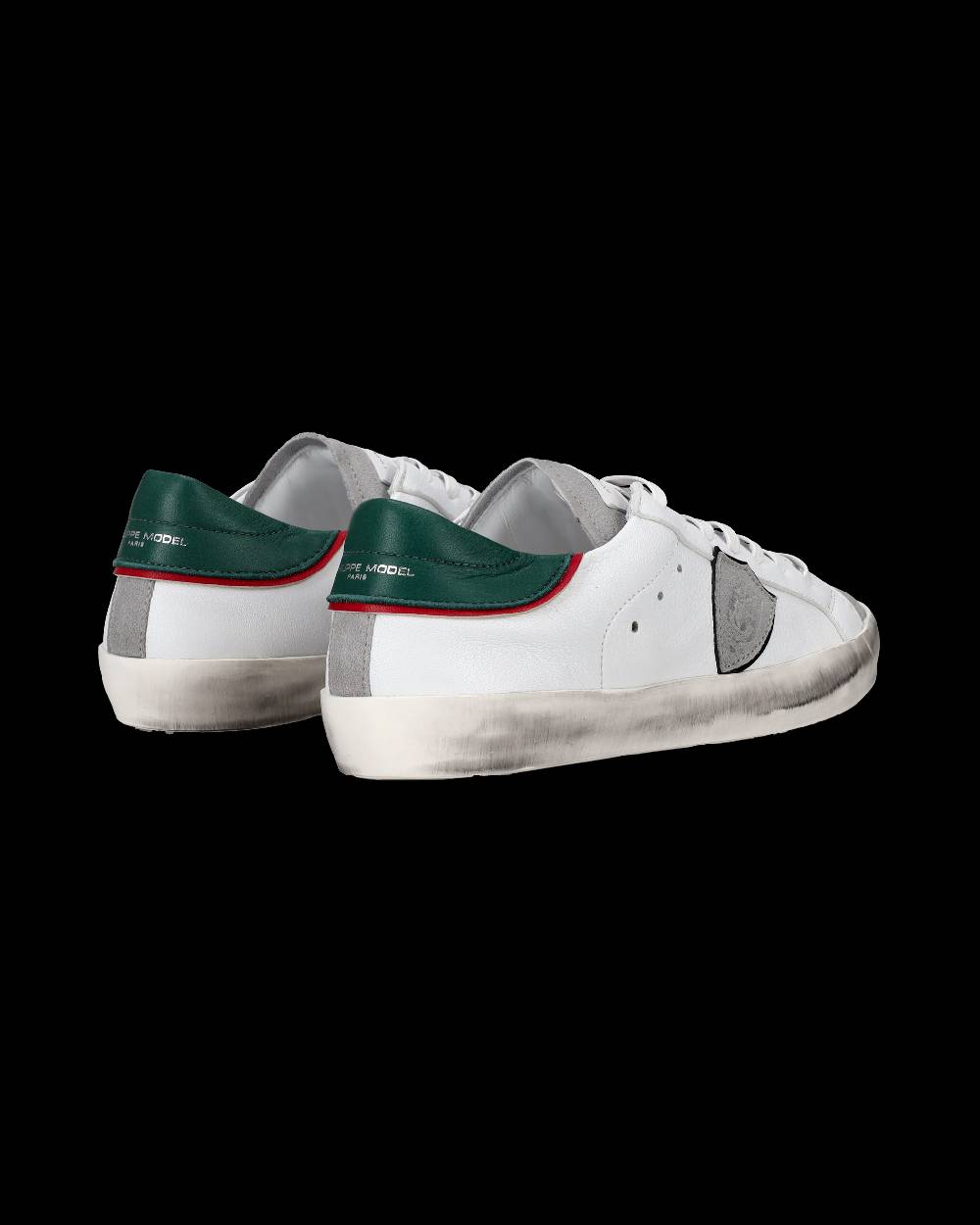 Philippe Model Sneakers Prsx da Ragazzi Bianche e Verdi in Pelle 2025