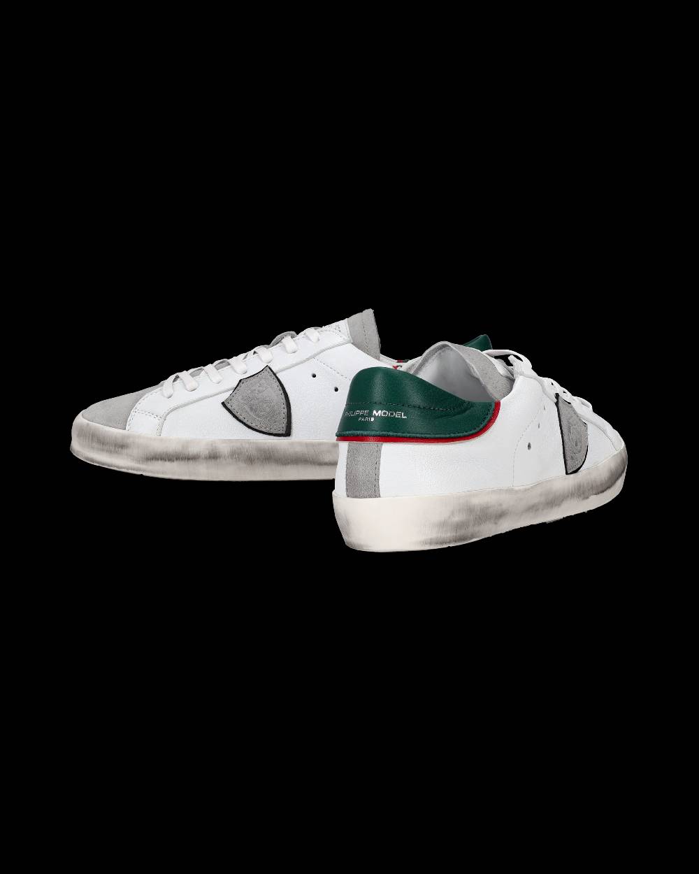 Philippe Model Sneakers Prsx da Ragazzi Bianche e Verdi in Pelle 2025