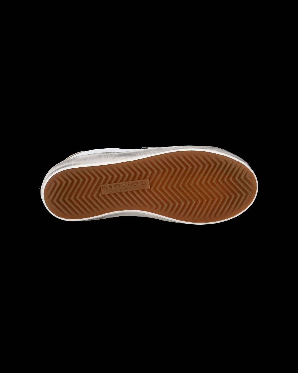 Philippe Model Sneakers Prsx basse da Bambini Bianche e Verdi in Pelle In Linea