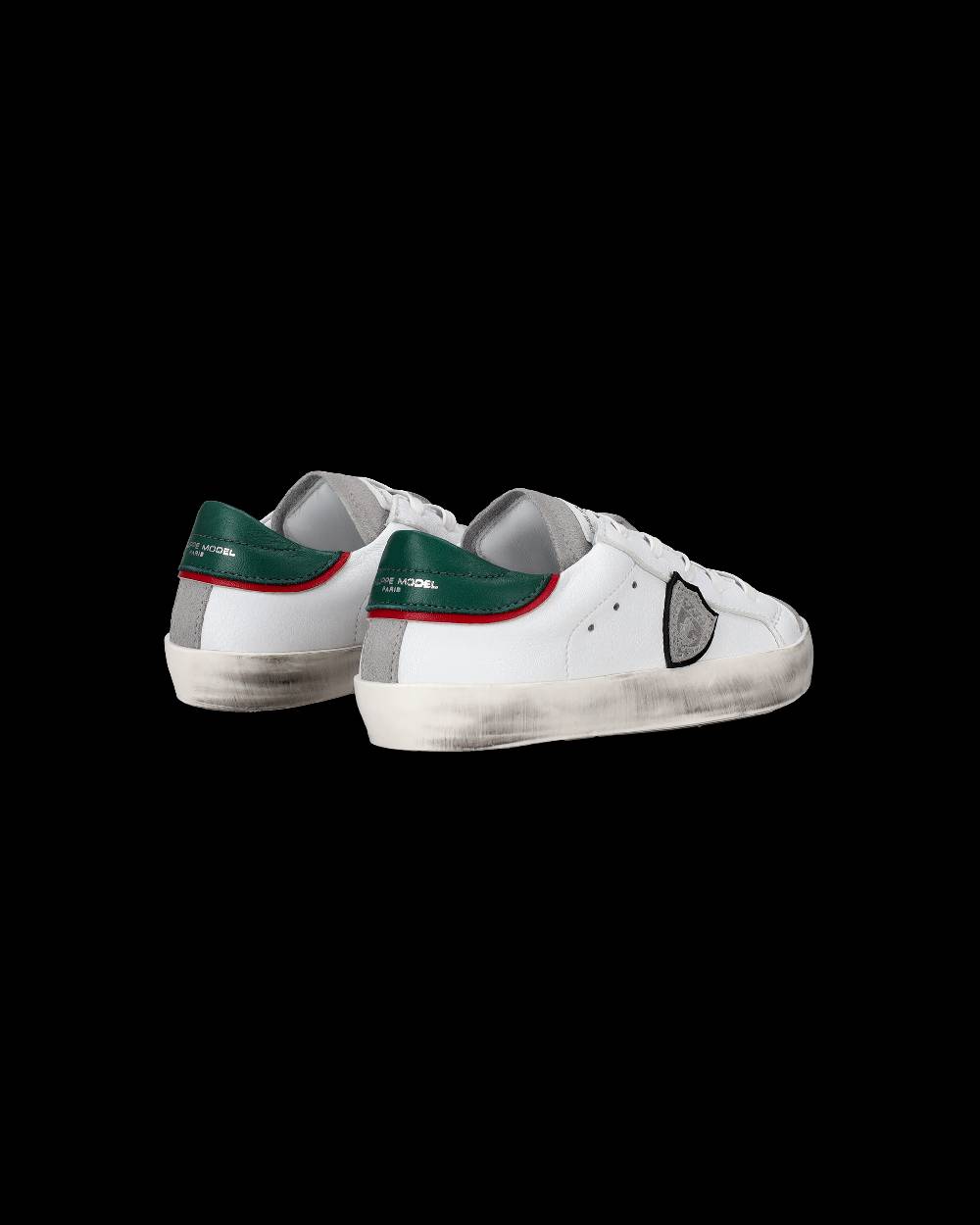 Philippe Model Sneakers da Bambini Prsx Bianche e Verdi in Pelle Nuovo