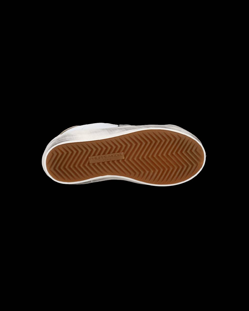 Philippe Model Sneakers da Bambini Prsx Bianche e Verdi in Pelle Nuovo
