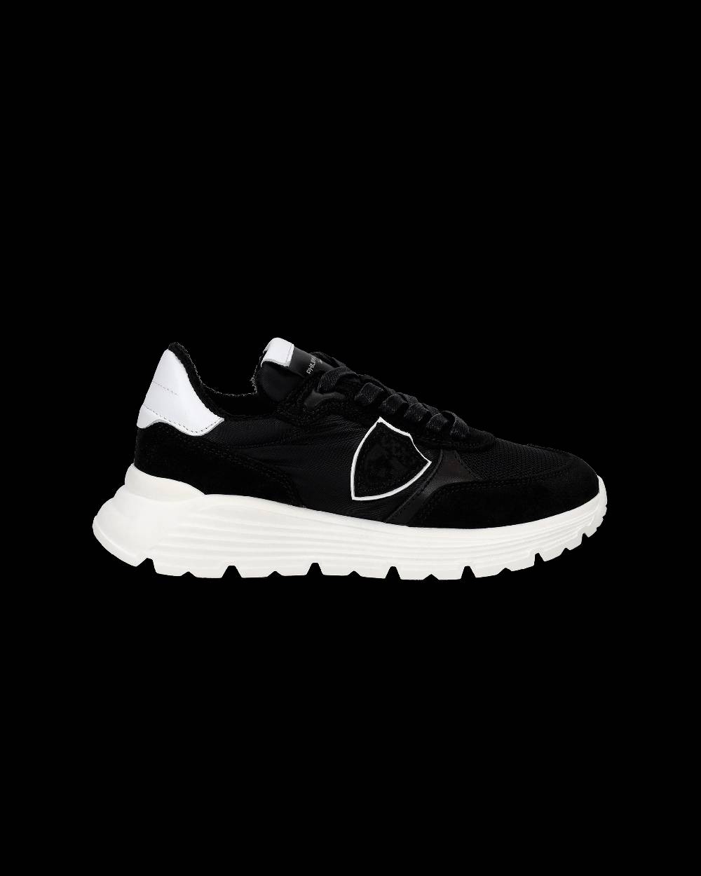 Philippe Model Sneakers Antibes basse da Bambini Nere in Tessuto Tecnico Spedizione Gratuita