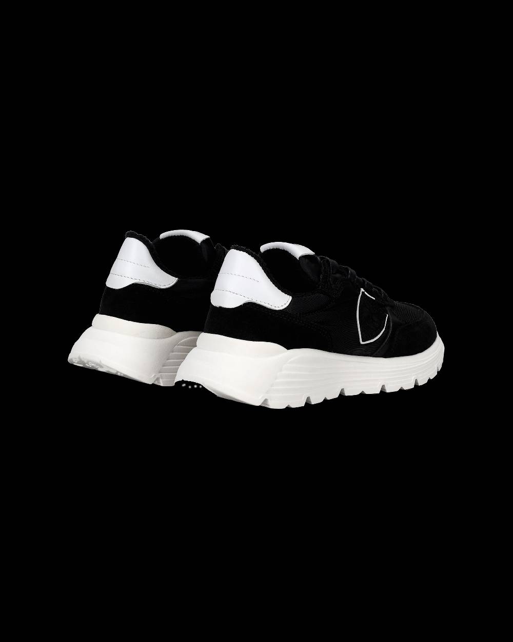 Philippe Model Sneakers Antibes basse da Bambini Nere in Tessuto Tecnico Spedizione Gratuita