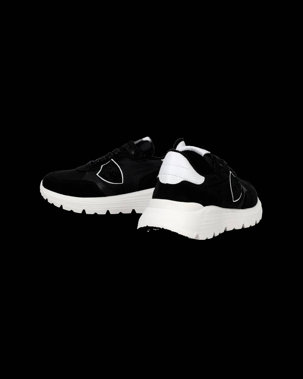 Philippe Model Sneakers Antibes basse da Bambini Nere in Tessuto Tecnico Spedizione Gratuita