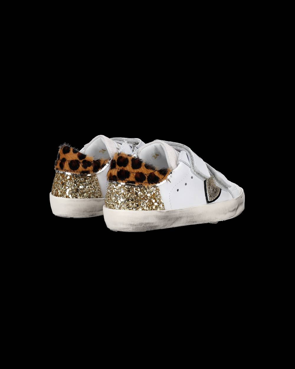 Philippe Model Sneakers Prsx Sportif da Bambini Bianche e Oro in Pelle Negozi Online