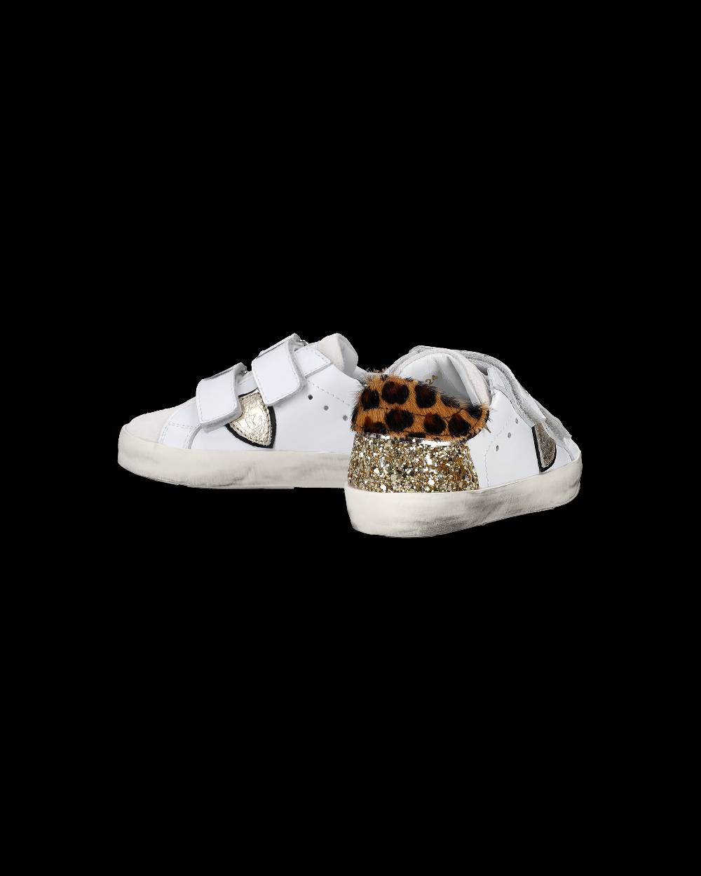 Philippe Model Sneakers Prsx Sportif da Bambini Bianche e Oro in Pelle Negozi Online