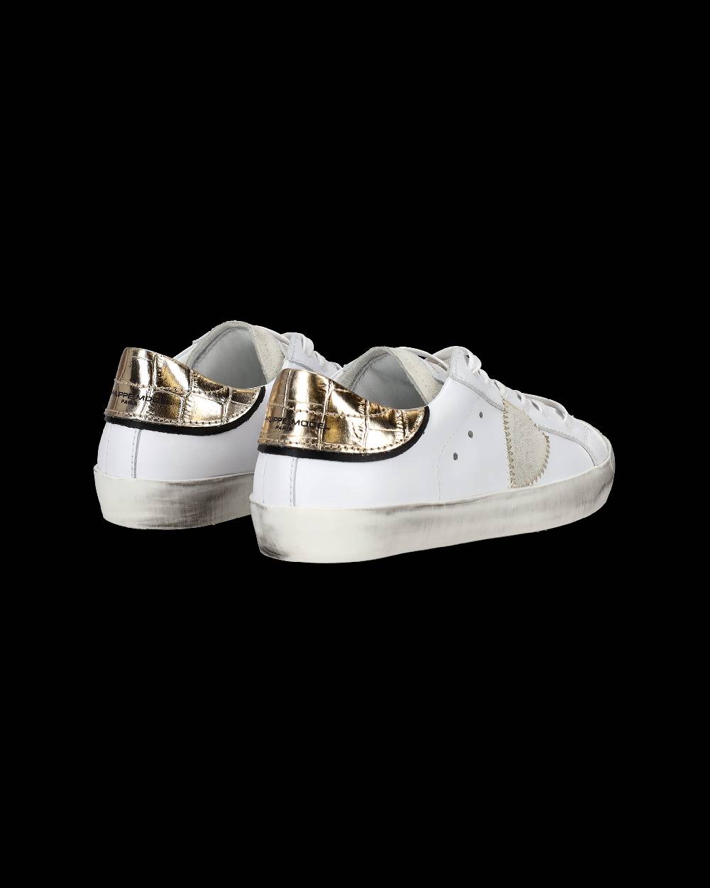 Philippe Model Sneakers Paris da Bambini Oro in Pelle Promozione Limitata