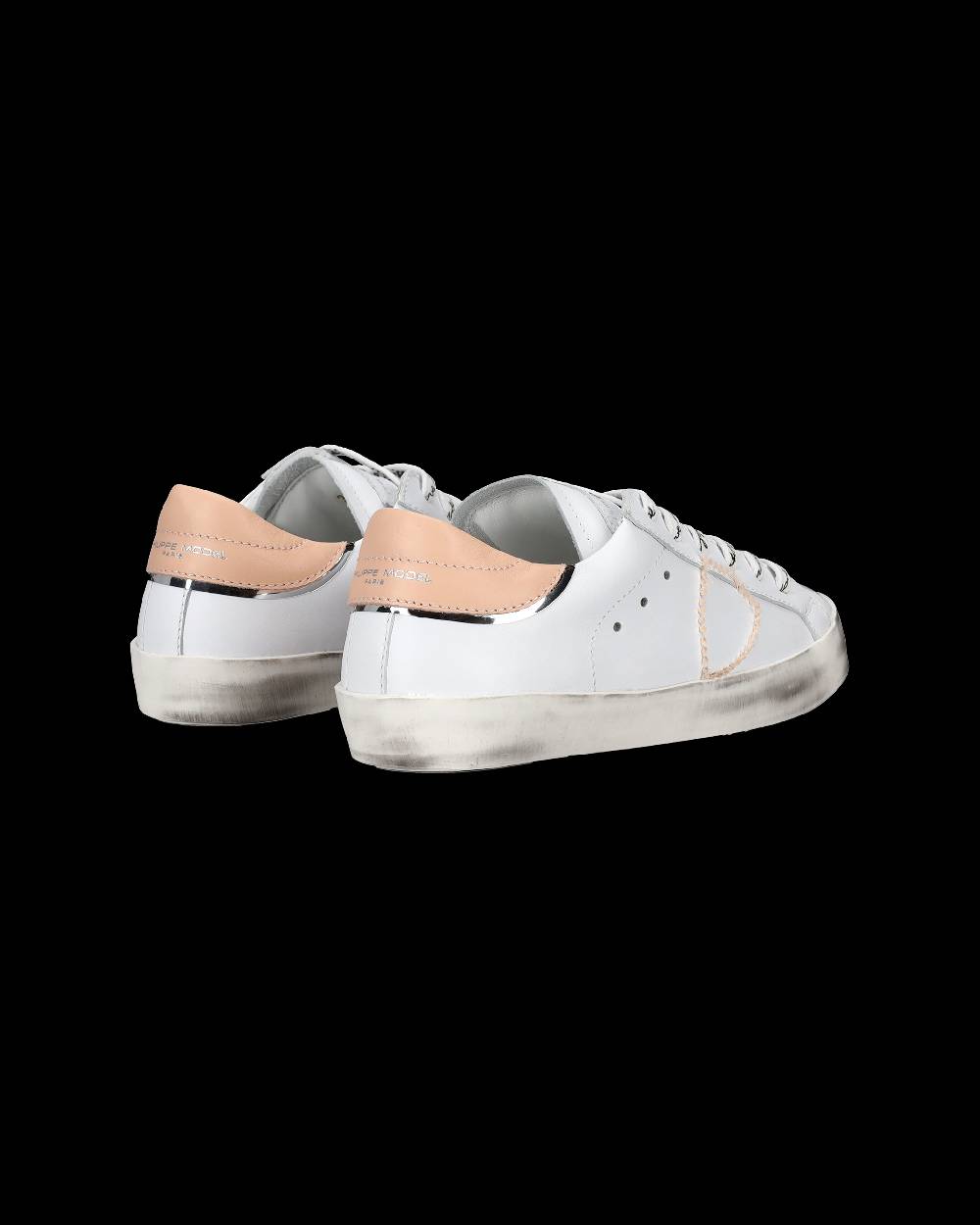 Philippe Model Sneakers Paris da Bambini Nere e Argento in Pelle Prezzo Ridotto