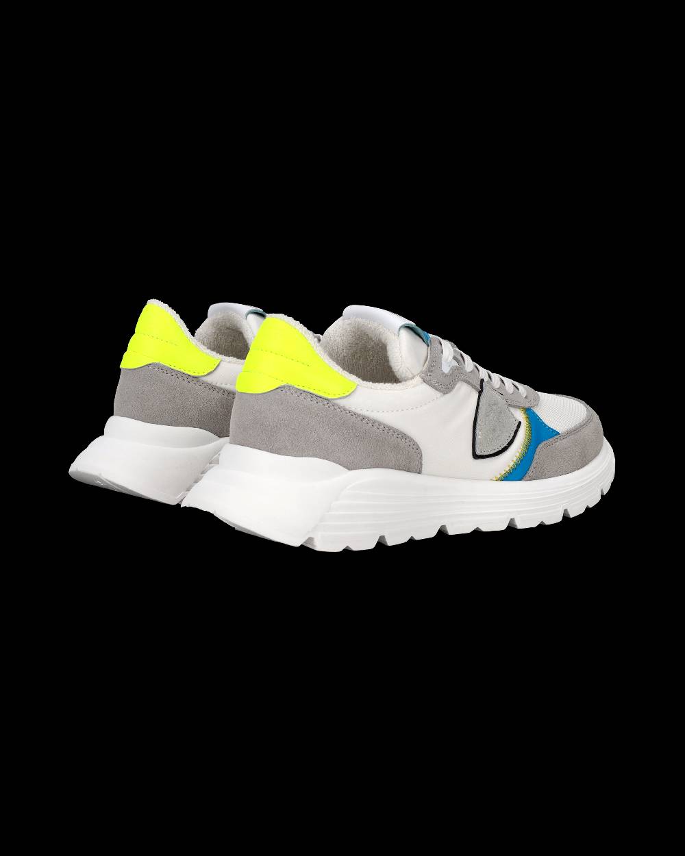Philippe Model Sneakers Antibes da Bambini Grigie e Gialle in Pelle Convenienza