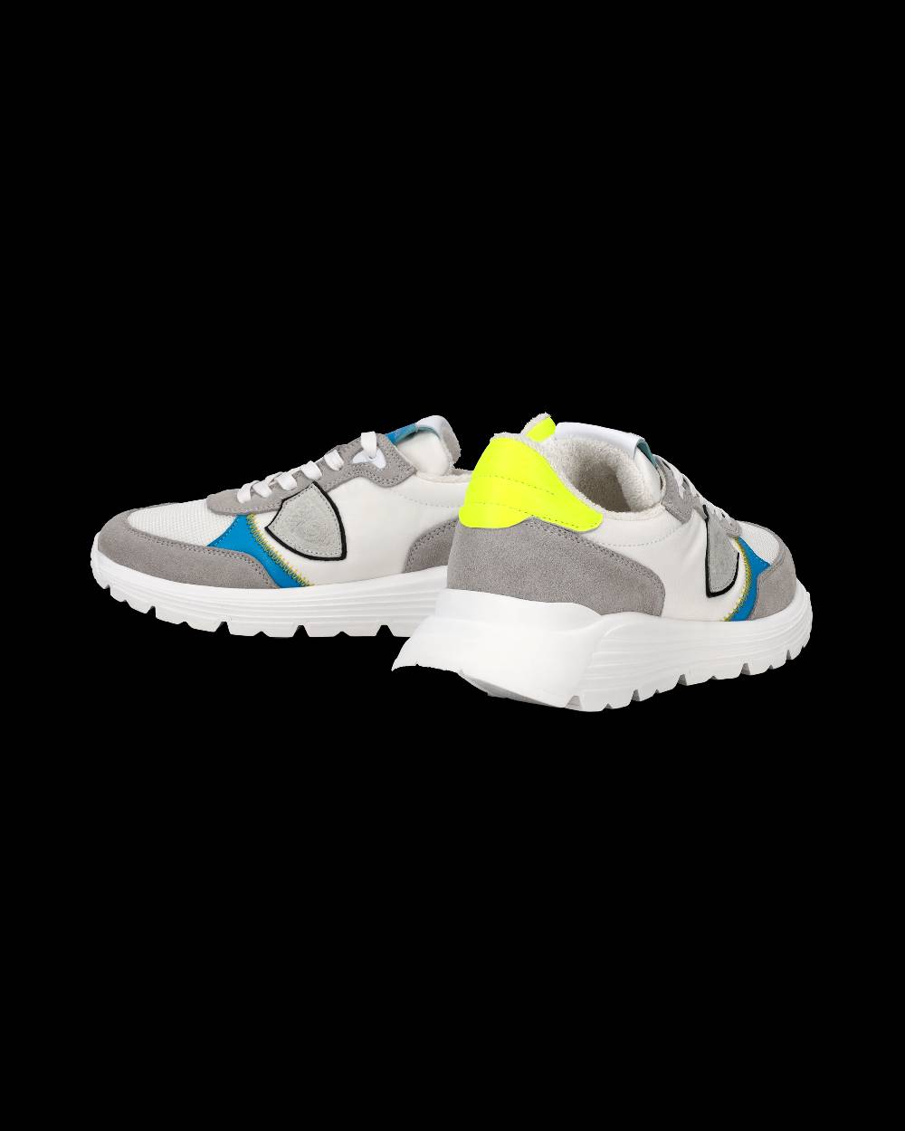 Philippe Model Sneakers Antibes da Bambini Grigie e Gialle in Pelle Convenienza