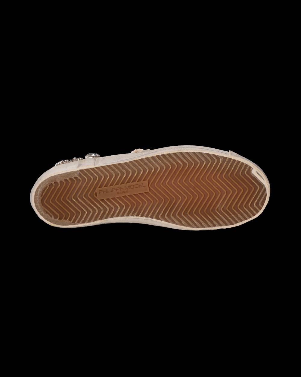 Philippe Model Sneaker Prsx Donna Con Cristalli, Bianco Sconto