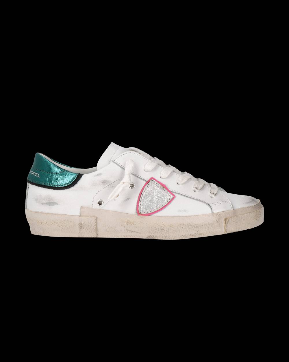 Philippe Model Sneaker Prsx Donna, Bianco e Petrolio Hotsell