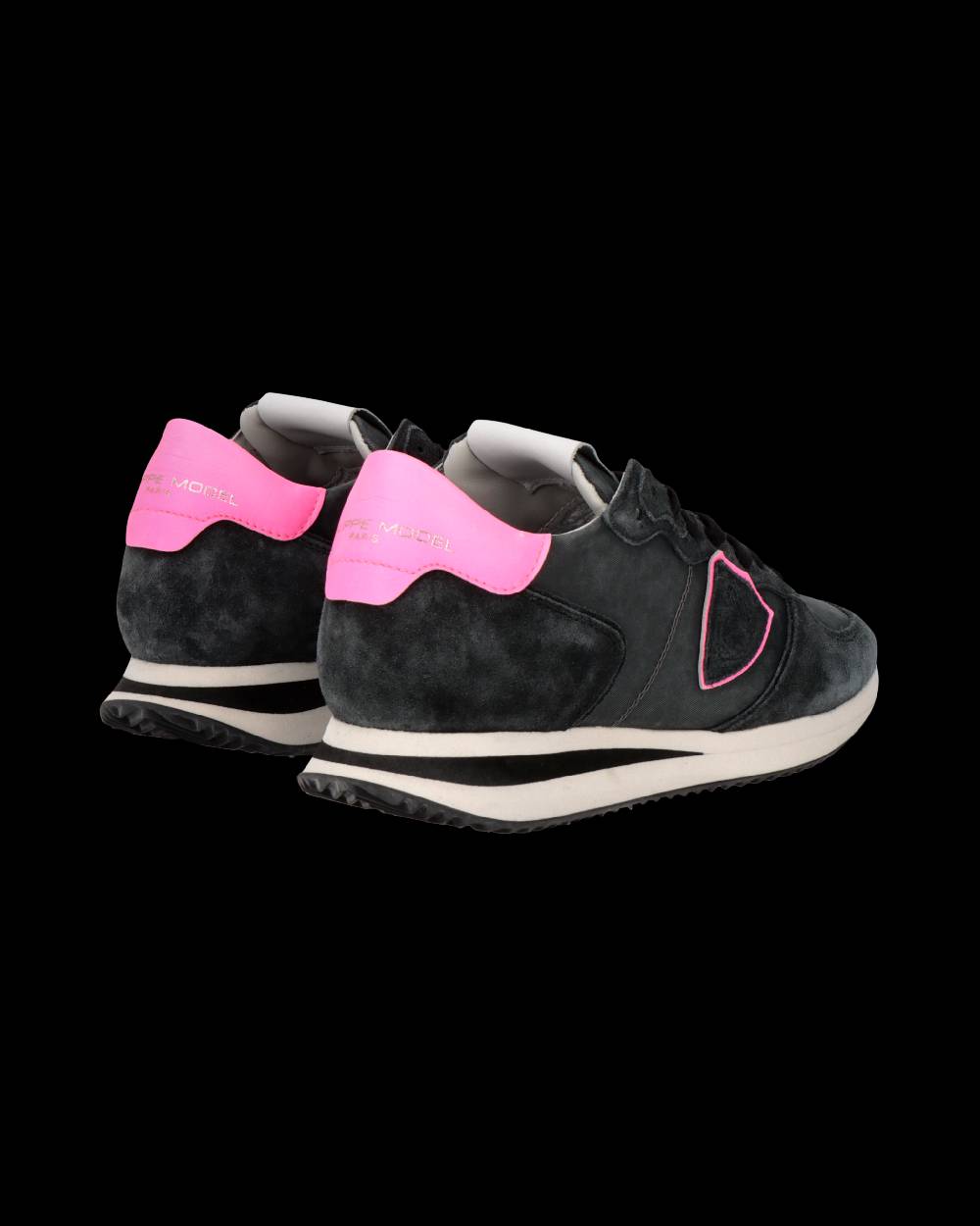 Philippe Model Sneaker Trpx Donna, Nero e Fucsia Negozio