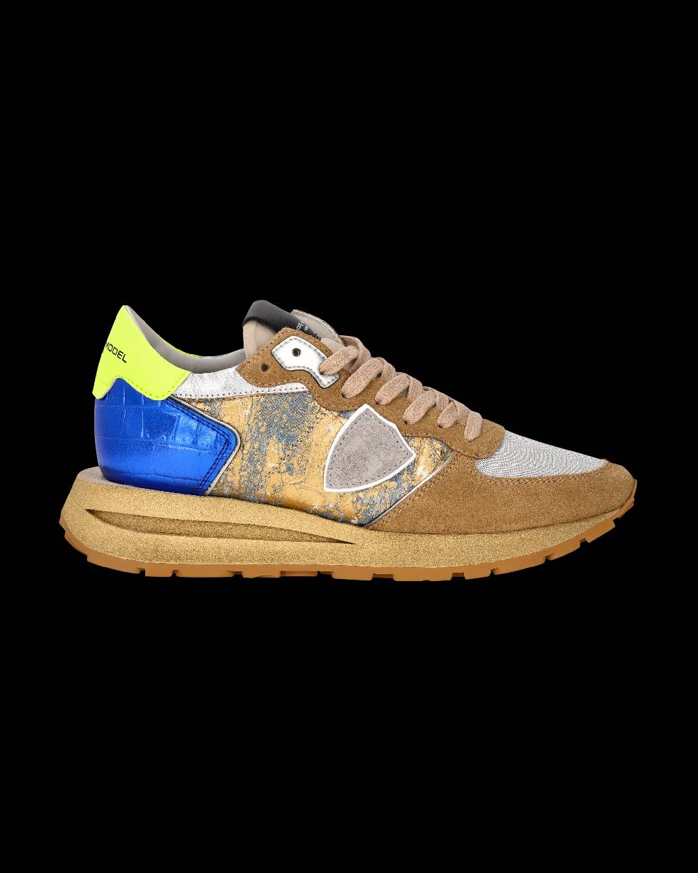 Philippe Model Sneaker Tropez Haute Donna, Sabbia e Bluette Discount Store per i nuovi prodotti
