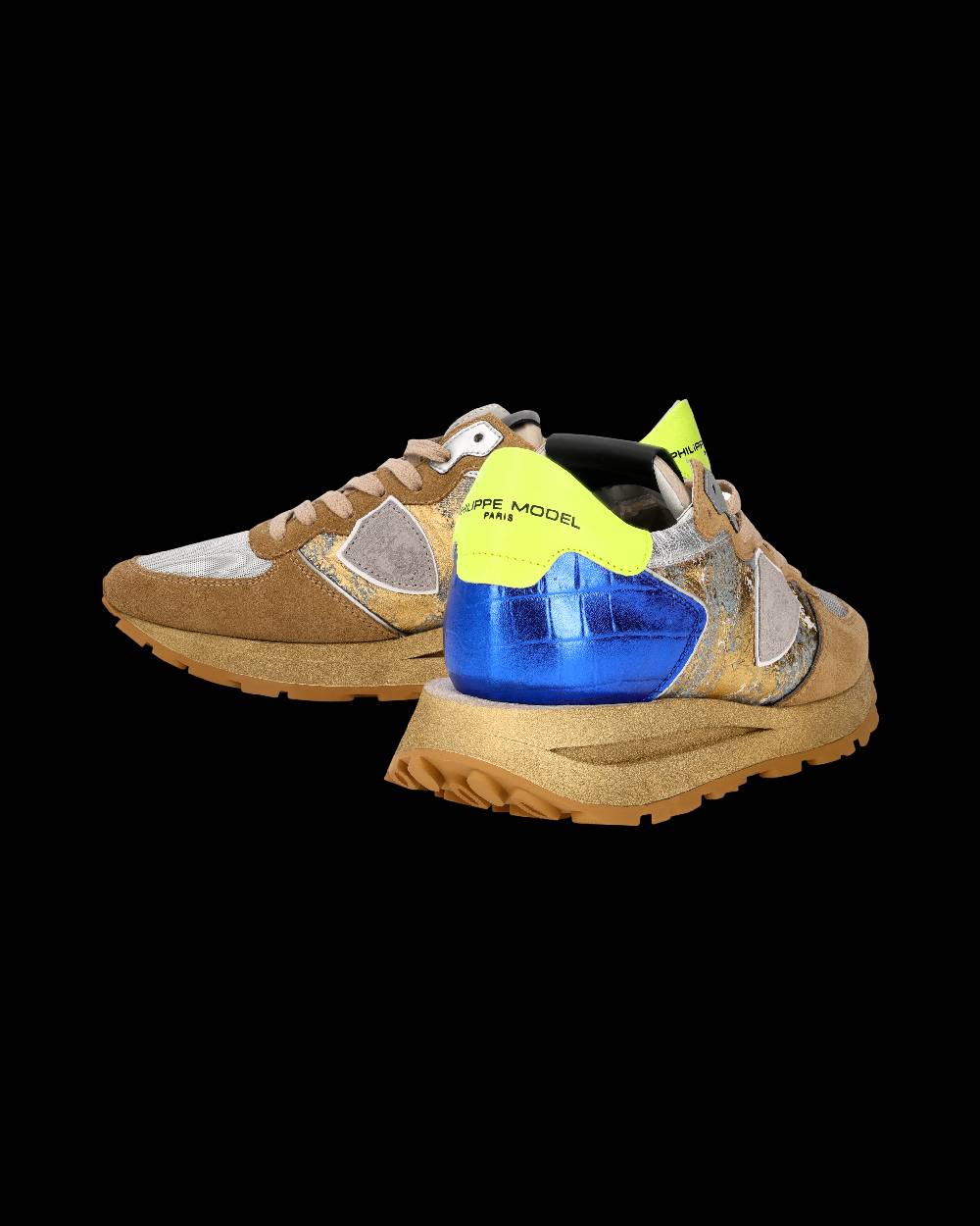 Philippe Model Sneaker Tropez Haute Donna, Sabbia e Bluette Discount Store per i nuovi prodotti