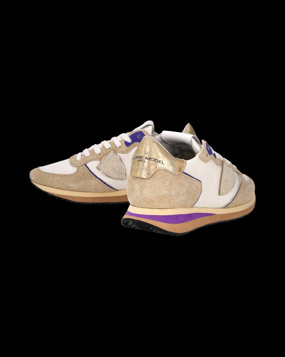 Philippe Model Sneaker Trpx Donna, Beige e Violetto Shopping Online