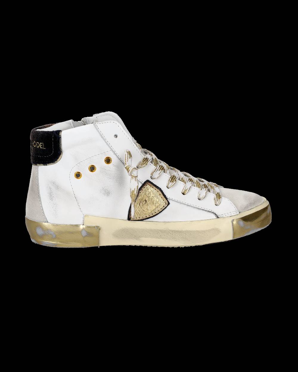 Philippe Model Sneaker high Paris donna - bianco e oro Outlet