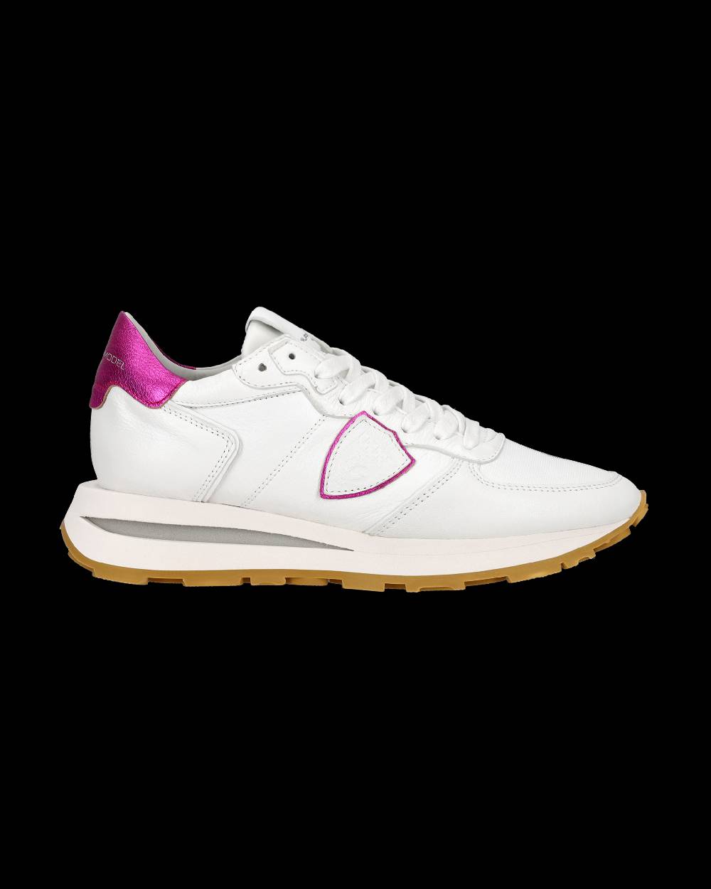 Philippe Model Sneaker basse Tropez Haute donna - bianco e fucsia In Vendita