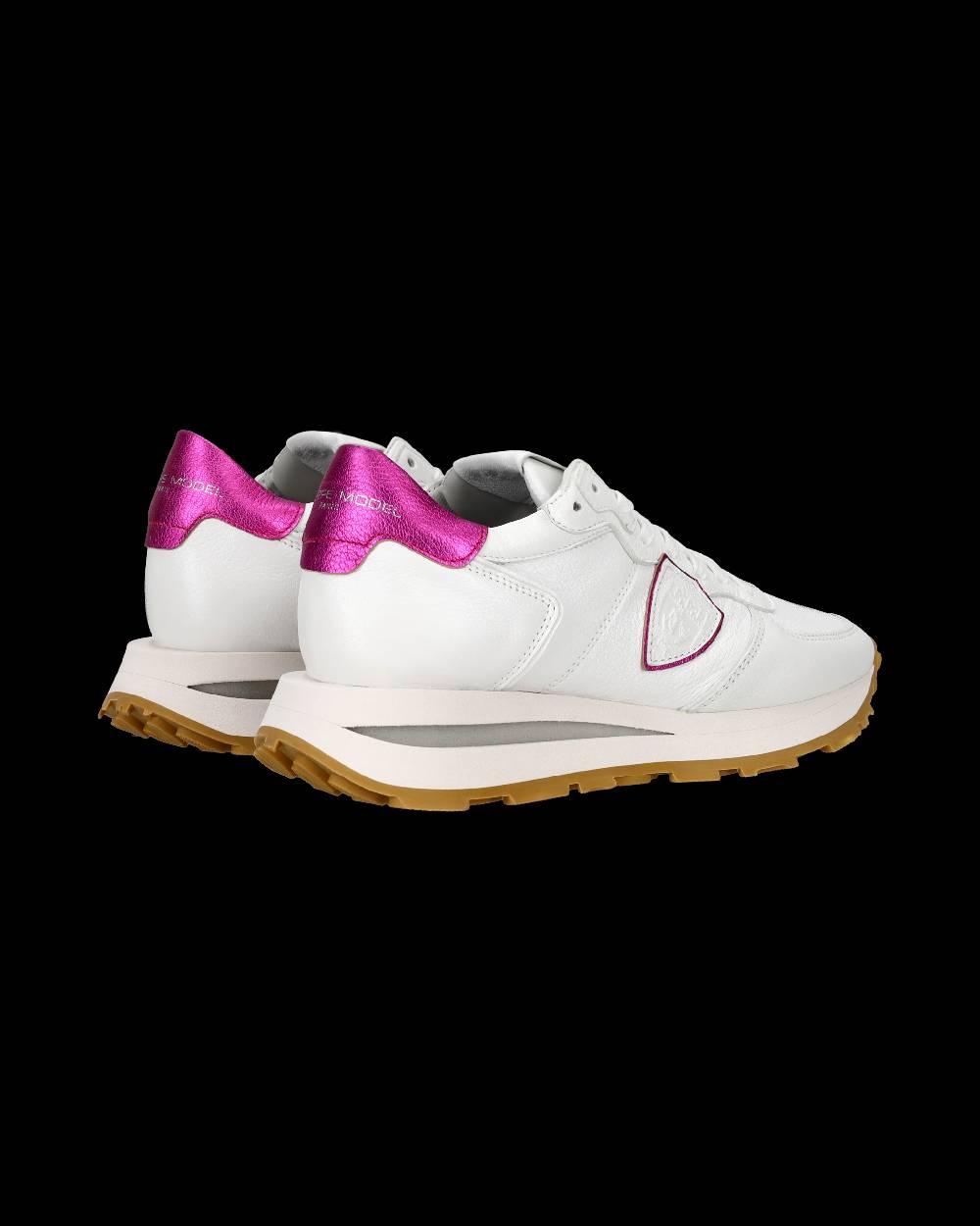 Philippe Model Sneaker basse Tropez Haute donna - bianco e fucsia In Vendita