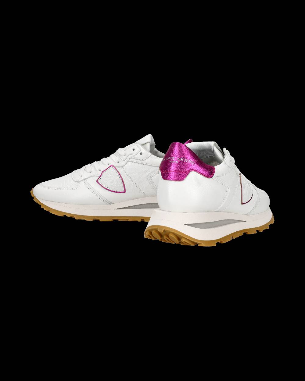 Philippe Model Sneaker basse Tropez Haute donna - bianco e fucsia In Vendita