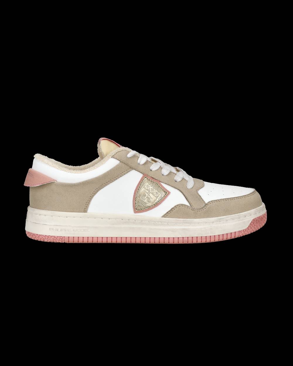 Philippe Model Sneakers Lyon da Donna Bianche e Rosa in Pelle Riciclata Negozio
