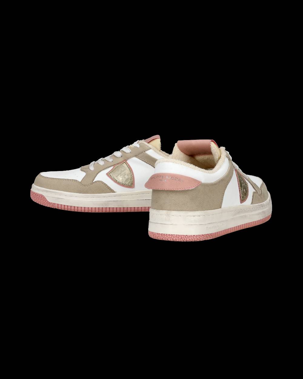 Philippe Model Sneakers Lyon da Donna Bianche e Rosa in Pelle Riciclata Negozio