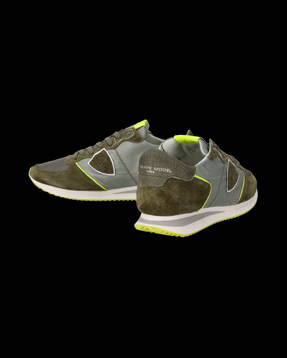 Philippe Model Sneakers Trpx da Uomo Verde militare e Gialle in Tessuto Tecnico Soddisfazione Garantita