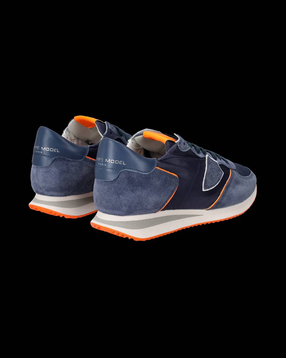Philippe Model Sneakers Trpx da Uomo Blu e Arancioni in Tessuto Tecnico Moda