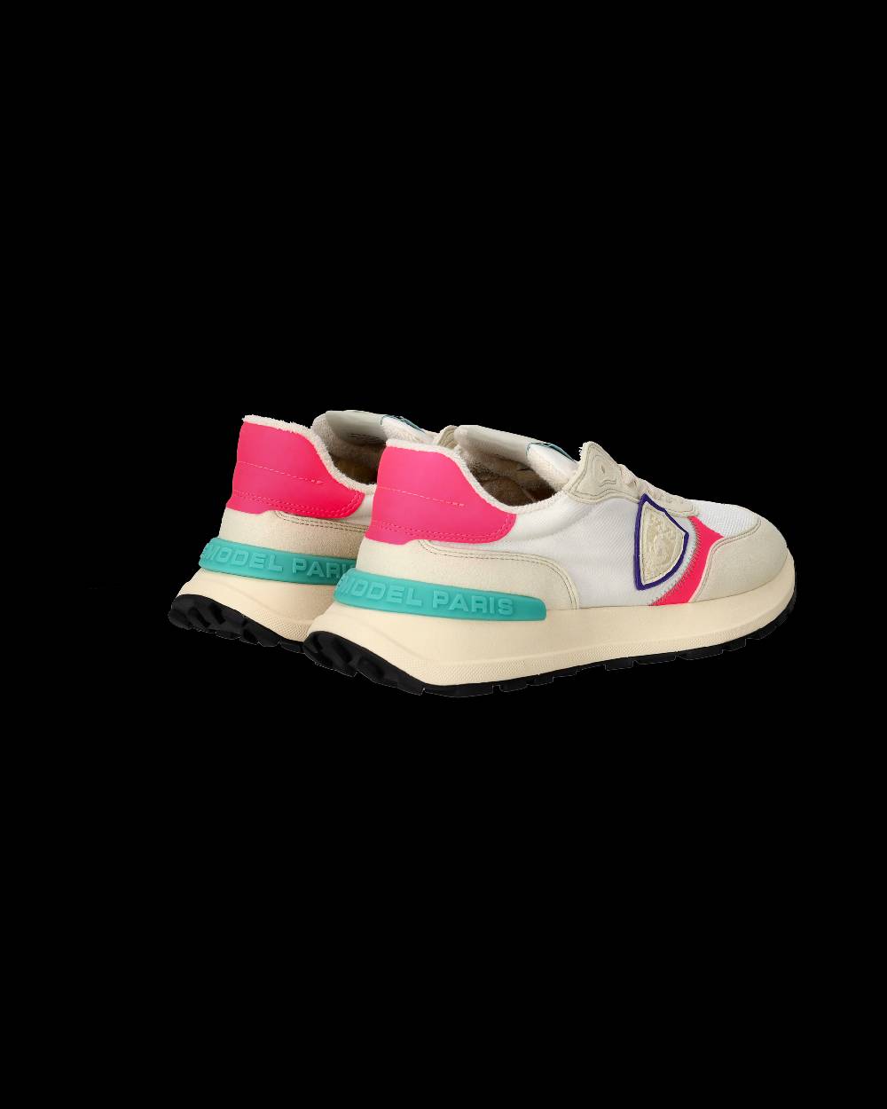 Philippe Model Sneakers Antibes da Donna Bianche e Fucsia in Tessuto Tecnico Italy