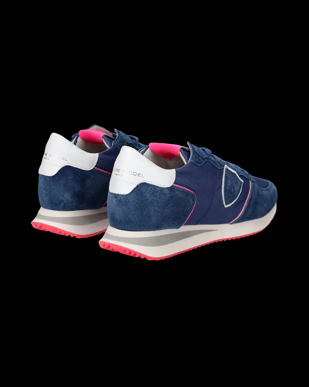 Philippe Model Sneakers Trpx da Donna Blu e Fucsia in Tessuto Tecnico Italia