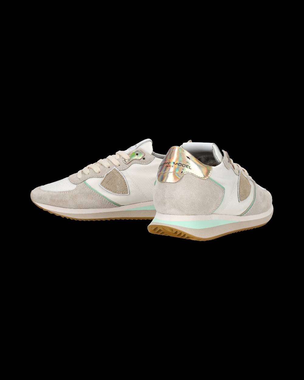 Philippe Model Sneaker bassa Trpx donna - bianco, acqua e oro In Linea