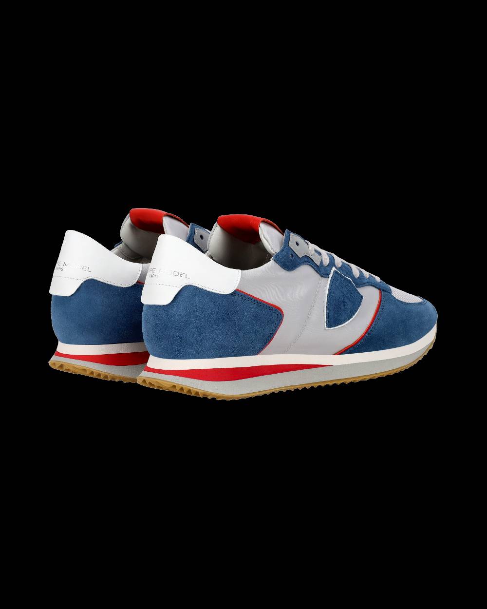 Philippe Model Sneaker casual Trpx da uomo in nylon e pelle - Denim e grigio Pezzi Unici
